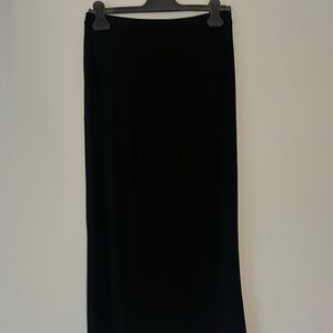 Tibi Black Jersey Skirt